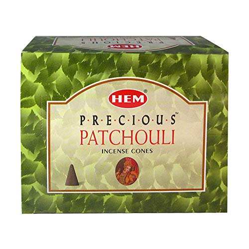 Precious Patchouli Incense Cones and Cone Incense Burner Bundle Insence Insense Hem Incense - color: Precious Patchouli