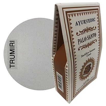 Palo Santo Backflow Incense Cones for Waterfall and Mat Bundle Inciensos Aromaticos|Incienso|Inciense|Insienso - color: Palo Santo