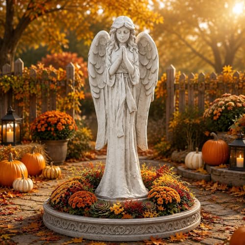 Angel Garden Statues Outdoor, Large Yard Praying Angel Decor - color: Praying Angel-26.4"