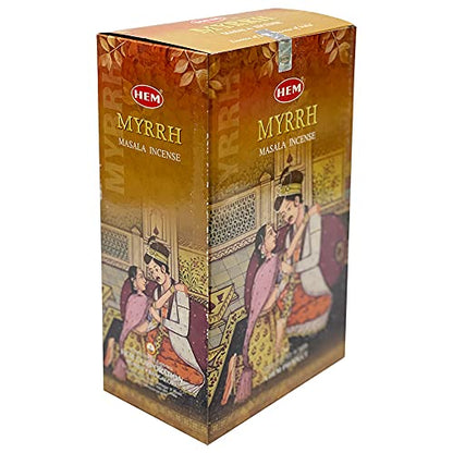 Masala Incense Sticks and Holder Burner Bundle from Hem Incense and Trumiri for Home Fragrance Insence Insiensos - color: Yellow 1