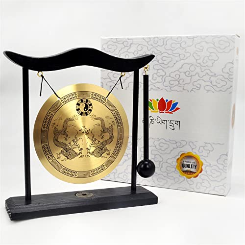 Zen Art Brass Feng Shui Desktop Gong H1303 - color: H1303