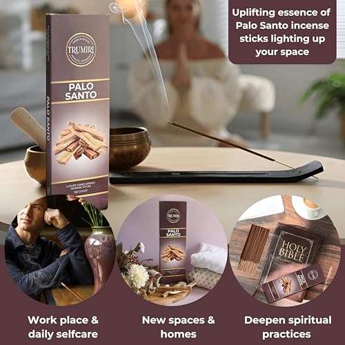 Palo Santo Incense Sticks - Pack of 100 Insence-Sticks for Removing Negative Energy - Made with Natural Incienso De Palo Santo - Scented Insense Spiritual Non Toxic Inscents - color: Palo Santo