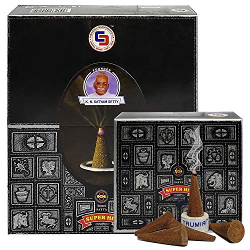 Super Hit Incense Cones and Cone Incense Burner Bundle Insence Insense Satya Incense - color: Super Hit