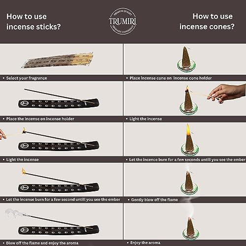 Musk Incense Sticks & Incense Cones Combo Pack - 60 Insence-Sticks + 30 Insence Cones - Inscense - Incense Cones Scented - Insents - color: Musk