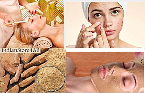 IS4A Pure Sandalwood (Chandan) Powder 1/2 Ounce (35 Grame) (Pack of 2) - size: 1.23 Ounce (Pack of 2)
