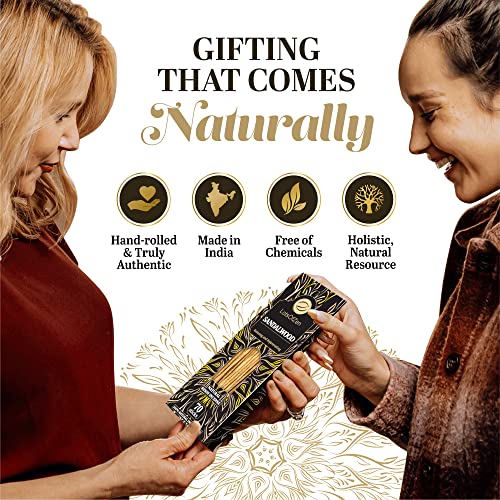 LOTS OF ZEN Sandalwood Incense Sticks, Natural Resin, 7.8-Inch, 70 Count - color: Sandalwood