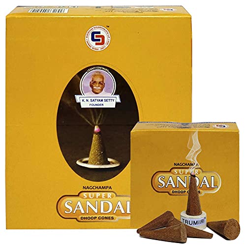 Super Sandal Incense Cones and Cone Burner Bundle - Satya Incense - color: Super Sandal-12