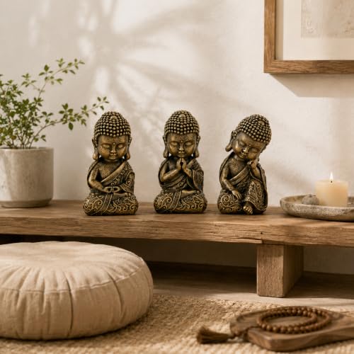 8 Inch Buddha Statue, Prayer Pose