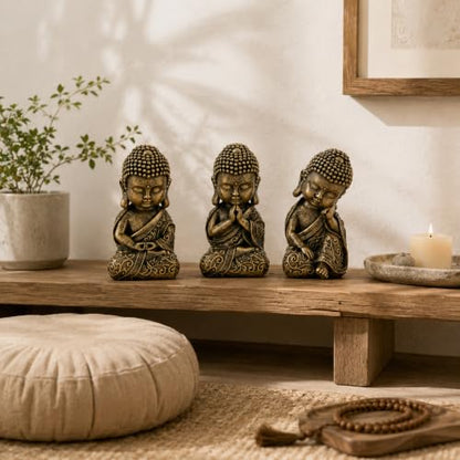 8 Inch Buddha Statue, Prayer Pose
