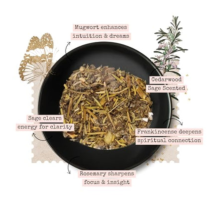 CIRCE Loose Herb Incense Psychic Vision - Clarity, Mugwort & Sage, 1oz - color: Psychic Vision