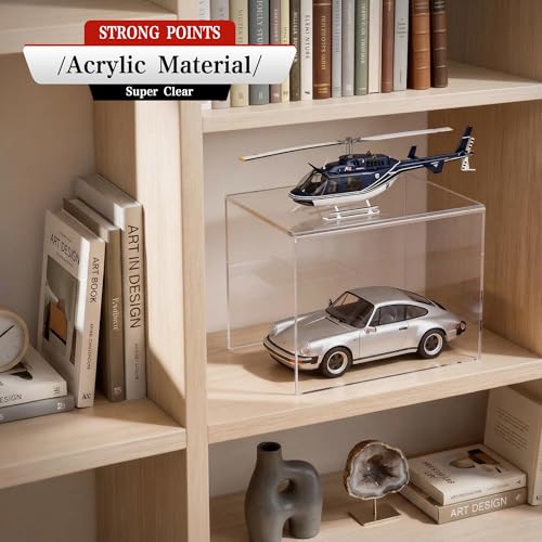 Sezanrpt Acrylic Shelf Riser 8x5.9x6 pack of 2, Large Acrylic Risers for Desserts, Cupcake, Toys, Collectibles, Merchandises, 8x5.9x6 Inch - color: Clear, size: 8x5.9x6 Inch