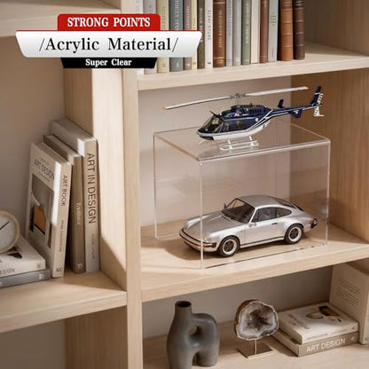 Sezanrpt Acrylic Shelf Riser 8x5.9x6 pack of 2, Large Acrylic Risers for Desserts, Cupcake, Toys, Collectibles, Merchandises, 8x5.9x6 Inch - color: Clear, size: 8x5.9x6 Inch