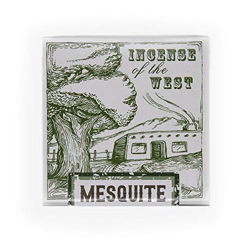 Incienso de Santa Fe - Mesquite Natural Wood Incense Bricks Without Holder, 40 Count - Made in the USA - color: Mesquite, size: 40