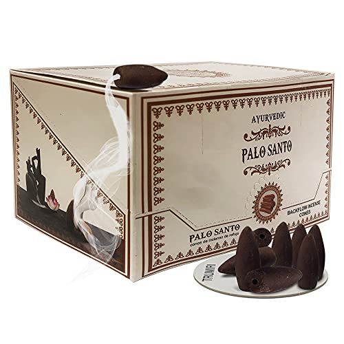Palo Santo Backflow Incense Cones for Waterfall and Mat Bundle Inciensos Aromaticos|Incienso|Inciense|Insienso - color: Palo Santo