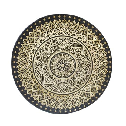 Mandala Flower Bronze Gong 24"/60cm – For Sound Healing and Meditation - color: Mandala Gong, size: 24"