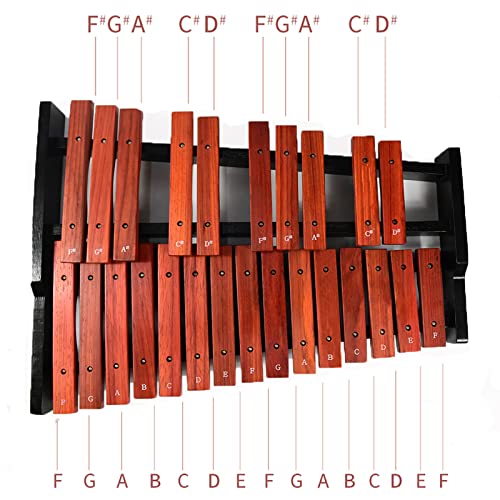 TNZMART 25 Note Xylophone Wooden Glockenspiel Xylophones with Mallet Professional Percussion Instrument (Xylophone) - color: Xylophone