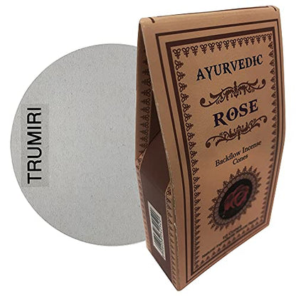 Rose Backflow Incense Cones for Waterfall and Mat Bundle Inciensos Aromaticos|Incienso|Inciense|Insienso - color: Rose