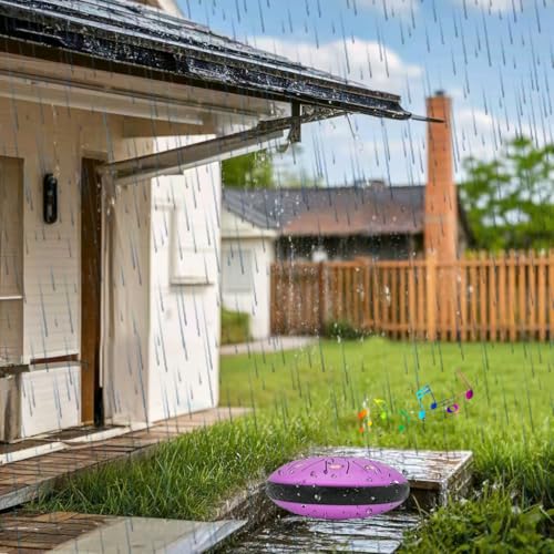 6.5-Inch Rain Drum for Outside & Garden, 11-Note Steel Tongue Drum - color: Lavender Purple, size: 6.5 Inch 11 Notes