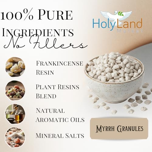 Holy Land Market Orthodox Church Incense Resin, Mount Athos, Myrrh, 18 oz - size: 18 oz