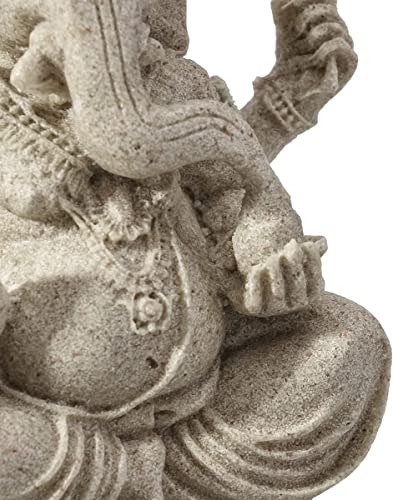 Elephant Statue Figurine Sandstone Ganesha Buddha Statue Hand Carved Sculpture