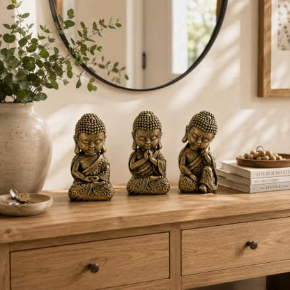 8 Inch Buddha Statue, Prayer Pose