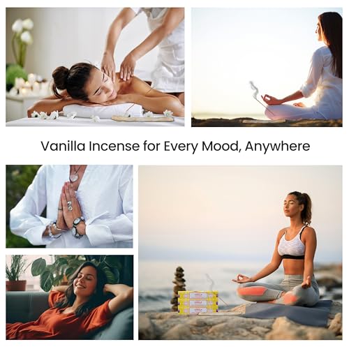 Satya Nagchampa Vanilla Incense Sticks, Satya Bng (Bangalore) Insenses 15gmx3 Pack (45 GMS) with Raajsee Incense Holder Bundle, Satya Nagchampa Natural Incense - color: Vanilla