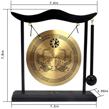 Zen Art Brass Feng Shui Desktop Gong H1303 - color: H1303