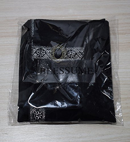 BLESSUME Altar Tarot Table Cloth for Reading with Pouch Black - color: Black
