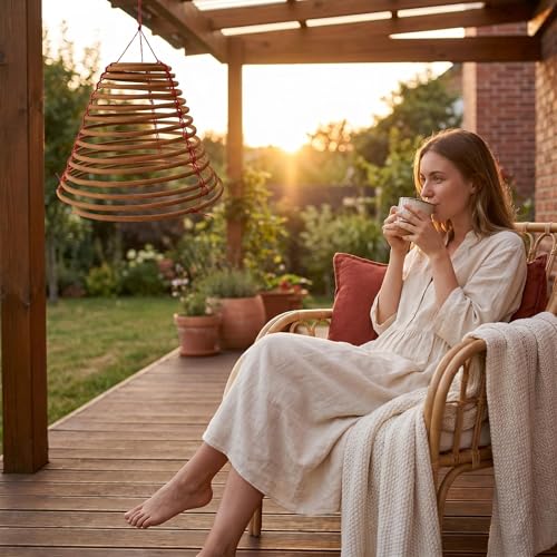 Hanging Citronella Incense Coil - Citronella Coil Outdoor for Patio, Backyard and Camping,5 Pack (7") - size: 7 inch×7 inch