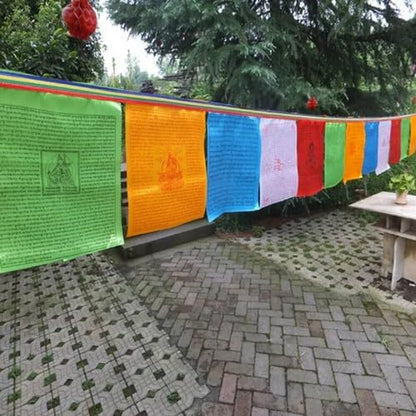 90Pcs Flags in Three Roll Tibetan Buddhist Prayer Flags 11" Flags USA