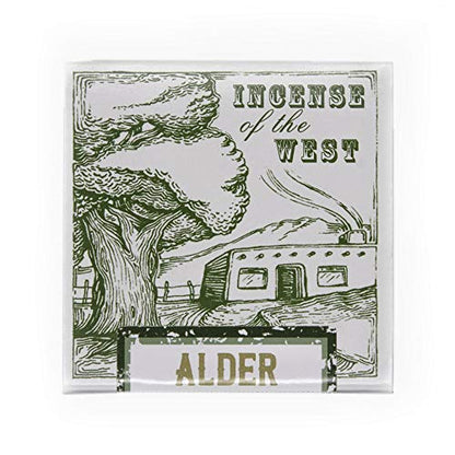 Incienso de Santa Fe - Alder Natural Wood Incense Bricks Without Holder, 40 Count - Made in the USA - color: Alder, size: 40
