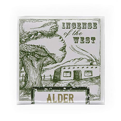 Incienso de Santa Fe - Alder Natural Wood Incense Bricks Without Holder, 40 Count - Made in the USA - color: Alder, size: 40