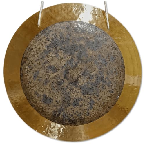 Chinese Wind, Sun, Horizon & Eclipse Gongs. Handmade Premium Quality for Sound Healing & Meditation (Eclipse Gong, 16") - color: Eclipse Gong, size: 16"