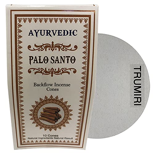 Palo Santo Backflow Incense Cones for Waterfall and Mat Bundle Inciensos Aromaticos|Incienso|Inciense|Insienso - color: Palo Santo