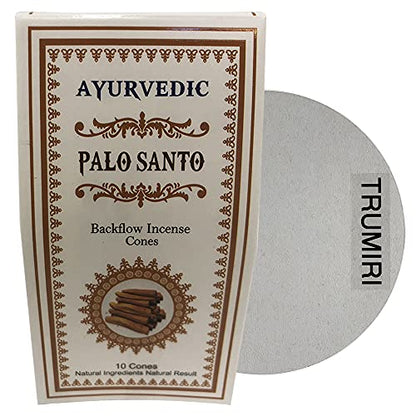 Palo Santo Backflow Incense Cones for Waterfall and Mat Bundle Inciensos Aromaticos|Incienso|Inciense|Insienso - color: Palo Santo