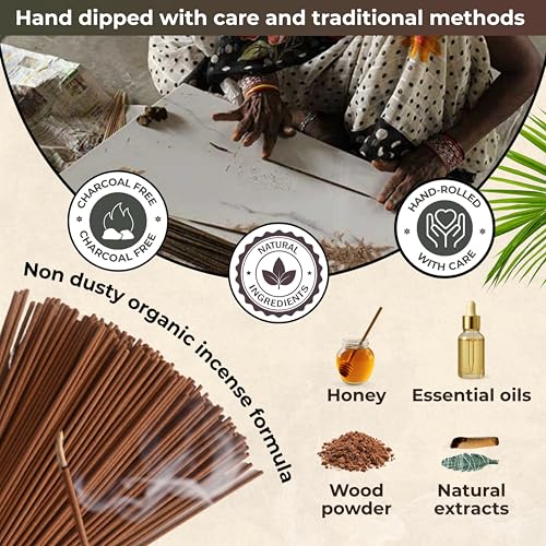 White Sage & Palo Santo - Combo Pack of Incense Sticks - 100 Insence-Sticks of Each Scent - Total 200 Inscents - Incienso for Smudge Rituals and Spiritual Cleansing of Negative Energies - color: White Sage & Palo Santo