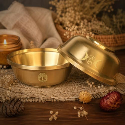 Offering Bowl Life Tree Small Copper Bowl for Ritual, Wicca, Altar