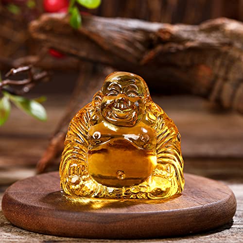 Healing Crystal Small Buddha Statue Laughing Lucky Buddha Figurine