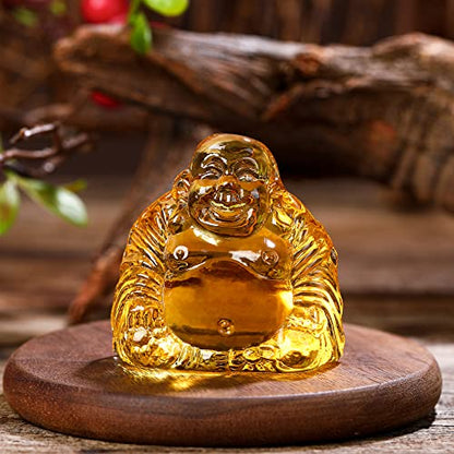 Healing Crystal Small Buddha Statue Laughing Lucky Buddha Figurine