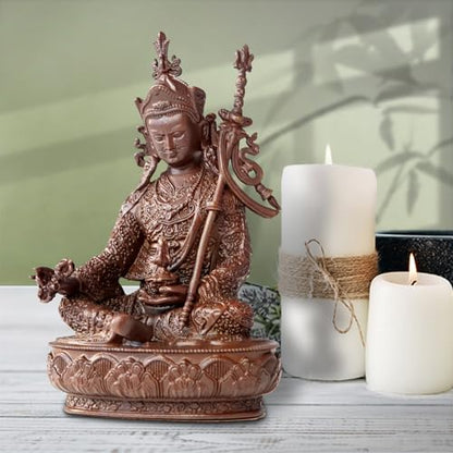 Padmasambhava Buddha Statue Pure Copper Handmade Zen Meditation Decor - color: Padmasambhava