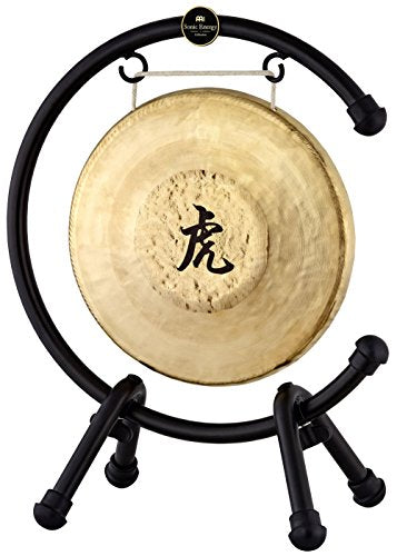 15" Table Gong Stand, Coated Steel, Medium — NOT MADE IN CHINA — for Meditation, Sound Healing Therapy and Yoga, 2-YEAR WARRANTY - size: Medium
