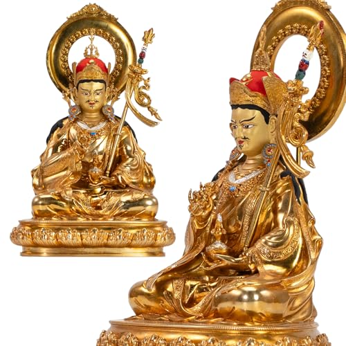 Gold-Plated Buddha Statue for Car or Home Decor - color: Padmasambhava