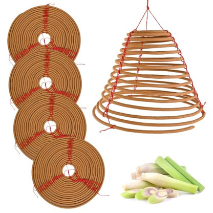 Hanging Citronella Incense Coil - Citronella Coil Outdoor for Patio, Backyard and Camping,5 Pack (7") - size: 7 inch×7 inch