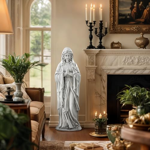 Virgin Mary Praying Statue, Large 30inch Outdoor Religious Sculpture - color: Praying Virgin Mary-29.5"