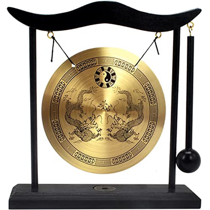 Zen Art Brass Feng Shui Desktop Gong H1303 - color: H1303