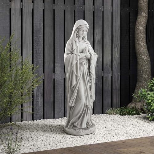 Virgin Mary Praying Statue, Large 30inch Outdoor Religious Sculpture - color: Praying Virgin Mary-29.5"
