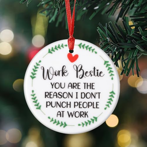 Christmas Ornaments Tree Decorations Hanging Ornaments for Small Little Trees Ceramic Holiday Party Outdoor Indoor Home Decor