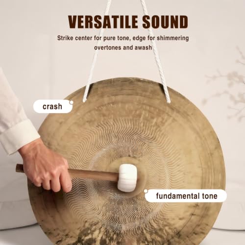 18 Inch Chinese Copper Gong with C Stand & Mallet