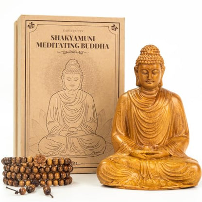 Buddha Statue Indoor Meditation Accessories, Zen Decor, Spiritual Decor, Small Buddha Statue, Yoga Gift for Women and Men, Religious Statues Indoor - style: Meditating Buddha Statue