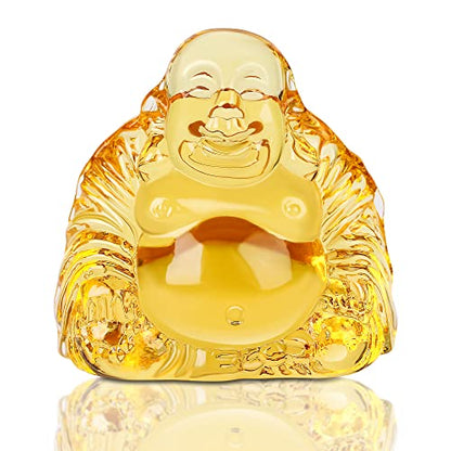 Healing Crystal Small Buddha Statue Laughing Lucky Buddha Figurine